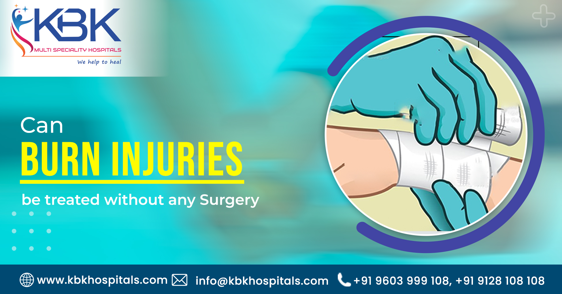 Can Burn Injuries be treated without Surgery.
