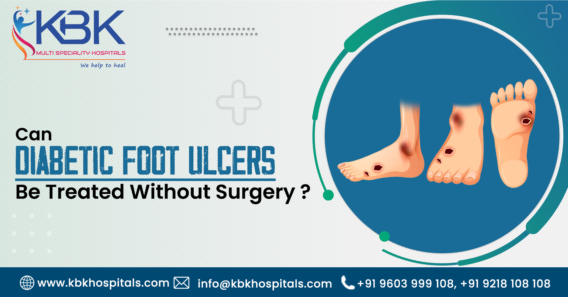 Can Diabetic Foot Ulcers be treated without Surgery